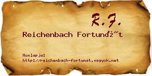 Reichenbach Fortunát névjegykártya